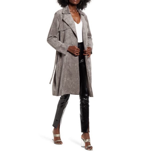 Blank NYC Jackets & Blazers - BLANKNYC Faux Suede Trench Women's Coat Outerwear